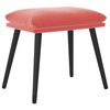 vidaXL Reposapi&eacute;s de terciopelo rosa 45x29,5x35 cm