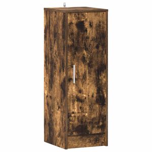 vidaXL Zapatero madera contrachapada roble ahumado 32x35x92 cm