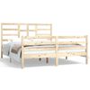 vidaXL Estructura de cama sin colch&oacute;n madera maciza 160x200 cm