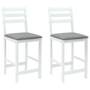 vidaXL Sillas de comedor 2 uds. Madera de Caucho S&oacute;lido