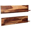 vidaXL Estantes de pared 2 uds madera maciza de acacia 118x26x20 cm