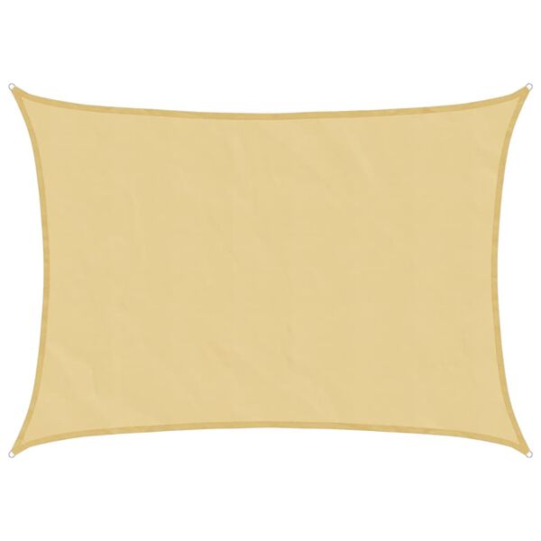 vidaXL Toldo de vela poli&eacute;ster oxford 100% arena 8x6 m
