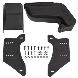 vidaXL Reposabrazos universal para coche negro 14x30x(32-48,5) cm ABS