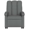 vidaXL Sill&oacute;n de masaje el&eacute;ctrico reclinable elevable tela gris oscuro