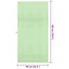 vidaXL Toallas Deportivas 2 pcs Verde 180 x 90 cm