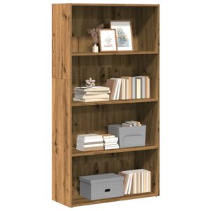 vidaXL Estanter&iacute;a de madera de ingenier&iacute;a roble artisian 80x30x152 cm