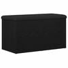 vidaXL Banco de almacenamiento Roble Negro 82 x 42 x 45 cm