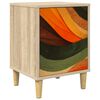 vidaXL Mesa de noche BONN Roble Sonoma 36 x 33 x 50 cm
