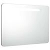 vidaXL Mueble de ba&ntilde;o con espejo LED 80x9,5x55 cm