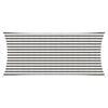 vidaXL Toldo Vela 2 x 4,5 m HDPE Rectangular Gris claro y blanco.