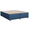 vidaXL Cama box spring con colch&oacute;n tela azul 180x200 cm