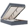 vidaXL Cama otomana con colch&oacute;n 120x190 cm terciopelo gris oscuro
