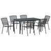 vidaXL Conjunto de Comedor de Jard&iacute;n 7 pcs Antracita