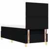 vidaXL Cama tipo Box Spring con colch&oacute;n Negro 80 x 200 cm tela