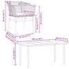 vidaXL Juego de comedor jard&iacute;n 5 piezas cojines rat&aacute;n sint&eacute;tico marr&oacute;n