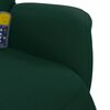 vidaXL Sill&oacute;n reclinable masaje con reposapi&eacute;s terciopelo verde oscuro