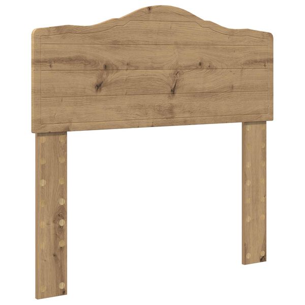vidaXL Cabecero Roble artesanal 90 cm Madera contrachapada