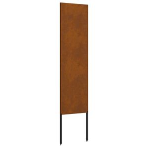 vidaXL Pantalla de Privacidad para Jard&iacute;n Calado Oxidado 32 x 140 cm