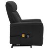 vidaXL Sill&oacute;n de masaje elevable cuero sint&eacute;tico negro