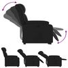 vidaXL Sill&oacute;n reclinable elevable el&eacute;ctrico de cuero sint&eacute;tico negro