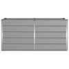 vidaXL Jardinera Gris Claro 160 x 80 x 75 cm Acero