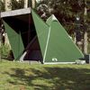 vidaXL Tienda de campaña familiar tipi 6 personas impermeable verde