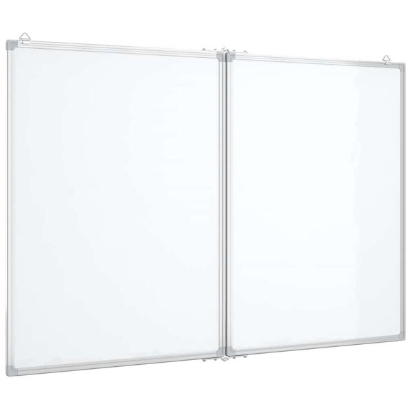 vidaXL Pizarra magn&eacute;tica plegable aluminio 120x80x1,7 cm