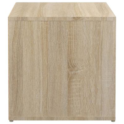 vidaXL Cajón taburete madera contrachapada roble Sonoma 40,5x40x40 cm