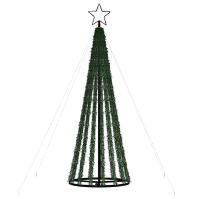 vidaXL Árbol de Navidad cono de luz 275 LEDs de colores 180 cm