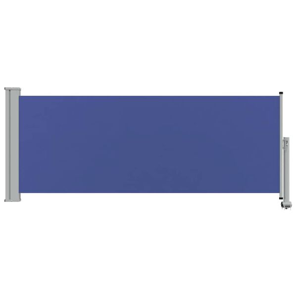 vidaXL Toldo lateral retr&aacute;ctil de jard&iacute;n azul 100x300 cm