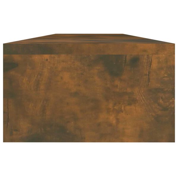 vidaXL Soporte para pantalla madera roble ahumado 110x23,5x9 cm