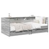 vidaXL Cama de d&iacute;a con caj&oacute;n Sonoma gris Madera de ingenier&iacute;a