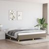 vidaXL Cama sin colchón tela gris taupe 200x200 cm