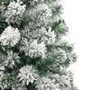 vidaXL &Aacute;rbol de Navidad artificial con bisagras y nieve flocada 240 cm