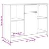 Aparador con cajón vidaXL Sonoma gris 101x35x76 cm madera ingeniería