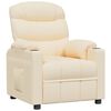 vidaXL Sill&oacute;n reclinable de tela crema