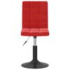 vidaXL Sillas de comedor giratorias 2 uds terciopelo rojo vino tinto