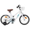 vidaXL Bicicleta Infantil 12 Pulgadas para 2-4 a&ntilde;os Blanco