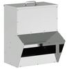 vidaXL Comedero para pollos Plateado 20 x 25 x 35 cm Acero Galvanizado