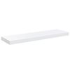 vidaXL Estante flotante de pared 2 uds MDF blanco brillo 80x23,5x3,8cm