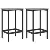 vidaXL Taburete de bar 2 uds. Sonoma gris 40 x 32 x 64 cm