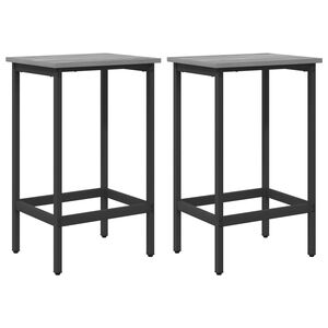 vidaXL Taburete de bar 2 uds. Sonoma gris 40 x 32 x 64 cm