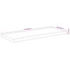 vidaXL Tablero rectangular madera de acacia borde vivo 90x40x2,5 cm