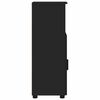 vidaXL Gabinete de Ba&ntilde;o con almacenamiento Negro 30 x 35 x 95 cm