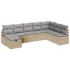 vidaXL Juego de Sof&aacute; 8 uds. 8-N&uacute;mero de plazas Beige y Gris Claro