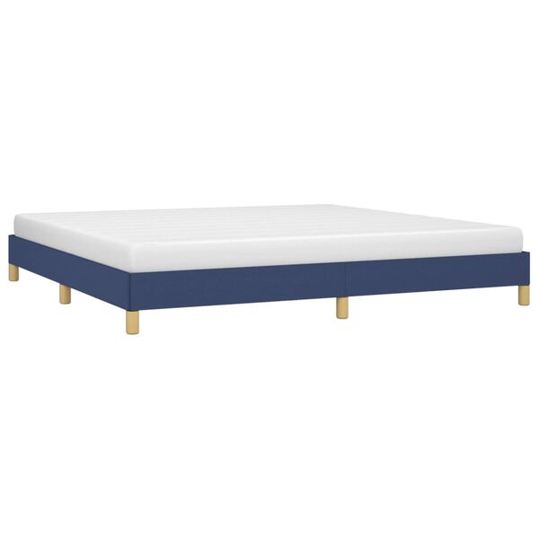 vidaXL Cama sin colchón tela azul 200x200 cm