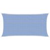 vidaXL Toldo Vela 2,5 x 5 m HDPE Rectangular Azul y Blanco