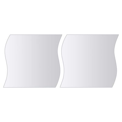 vidaXL Azulejos de espejo de diversas formas vidrio 16 unidades