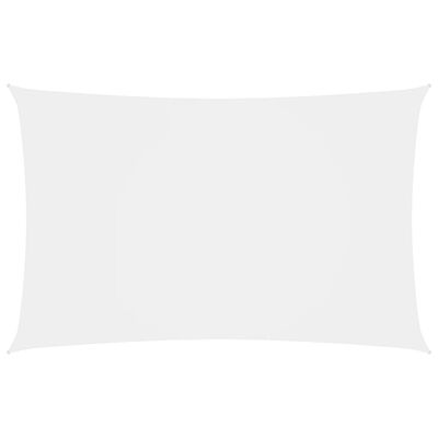 vidaXL Toldo de vela rectangular tela Oxford blanco 2x4,5 m