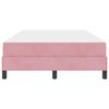 vidaXL Cama tipo Box Spring con colch&oacute;n Rosa 120 x 190 cm tela